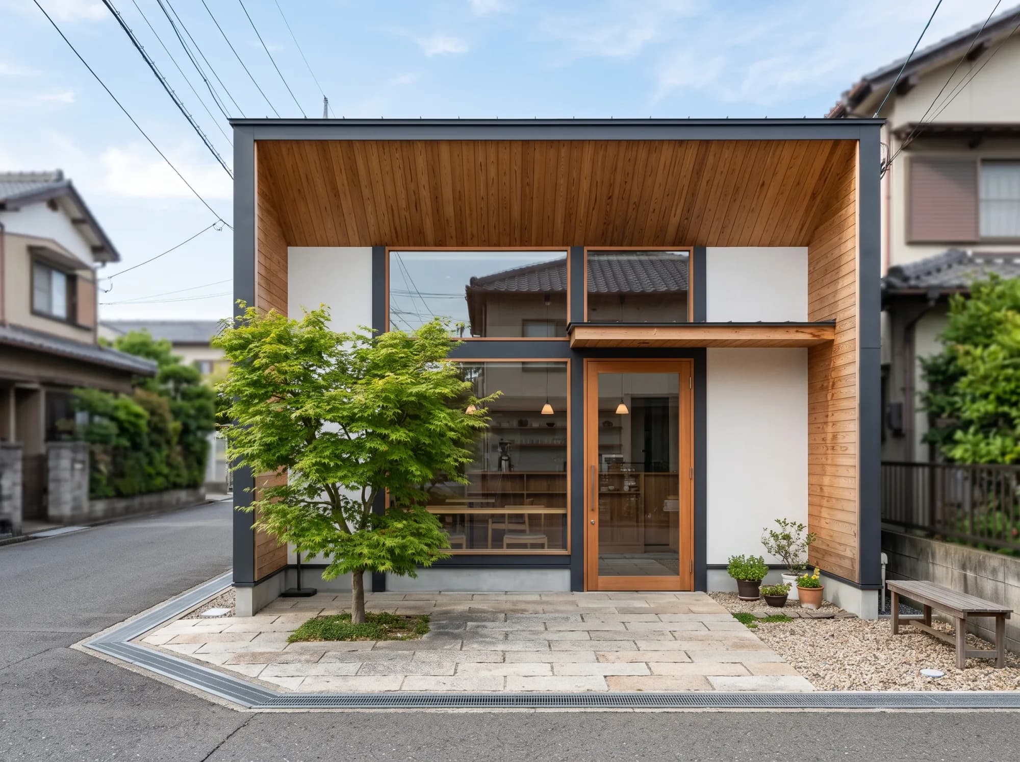 木造店舗の外観イメージ